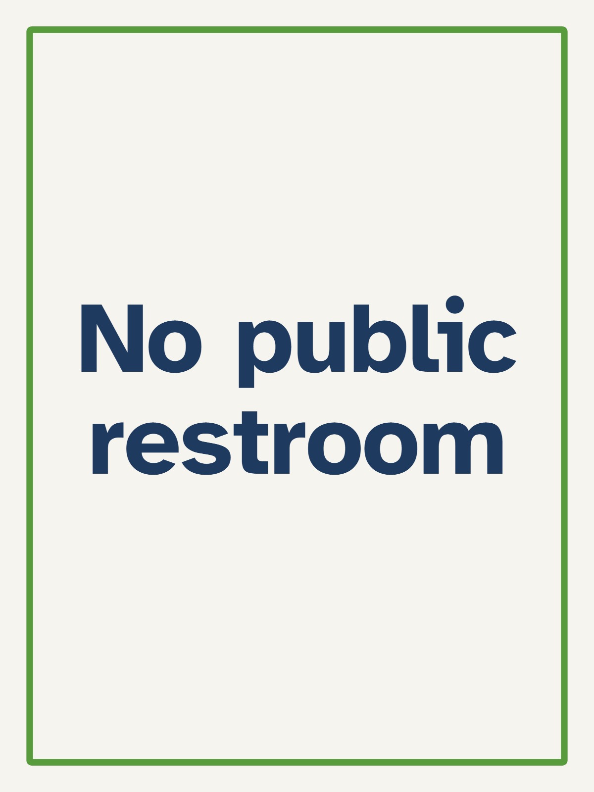 Photo 8: No public restroom